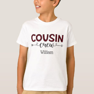 Personalised Cousin Crew Family Matching  T-Shirt