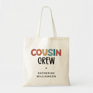 Personalised Cousin Crew Matching Cousins Gift Tote Bag