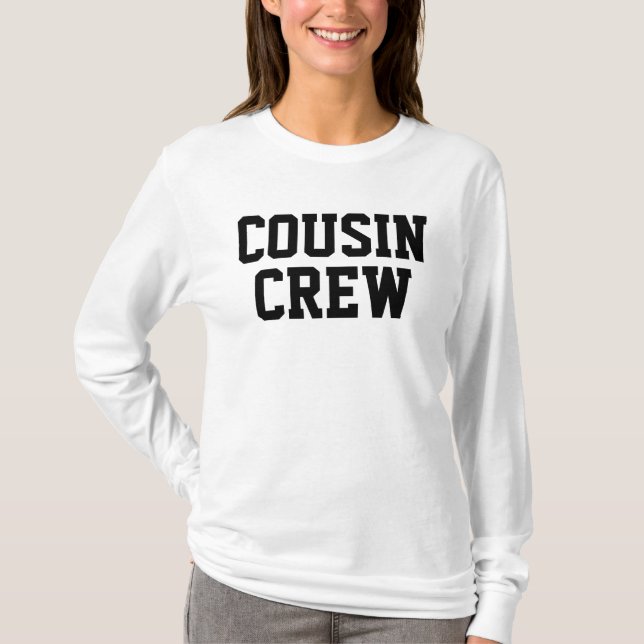 Personalised Cousin Crew Matching Family T-Shirt (Front)