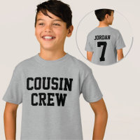 Personalised Cousin Crew Sporty Style