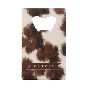 Personalised Cow Print Cowgirl Western Style Gift