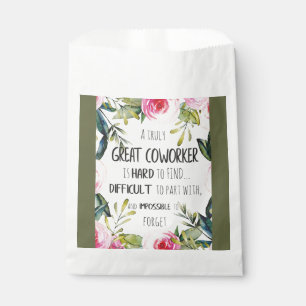 Personalised Coworker Birthday Merry Christmas Favour Bags