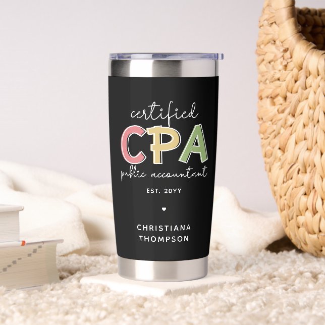 Personalised CPA Certified Public Accountant Gifts Insulated Tumbler (Living Room)