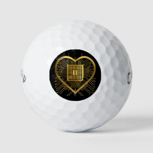 Personalised CPU Heart Callaway Warbird Golf Balls