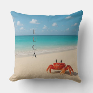 Personalised Crab Pillow – Luca 20x20" Outdoor