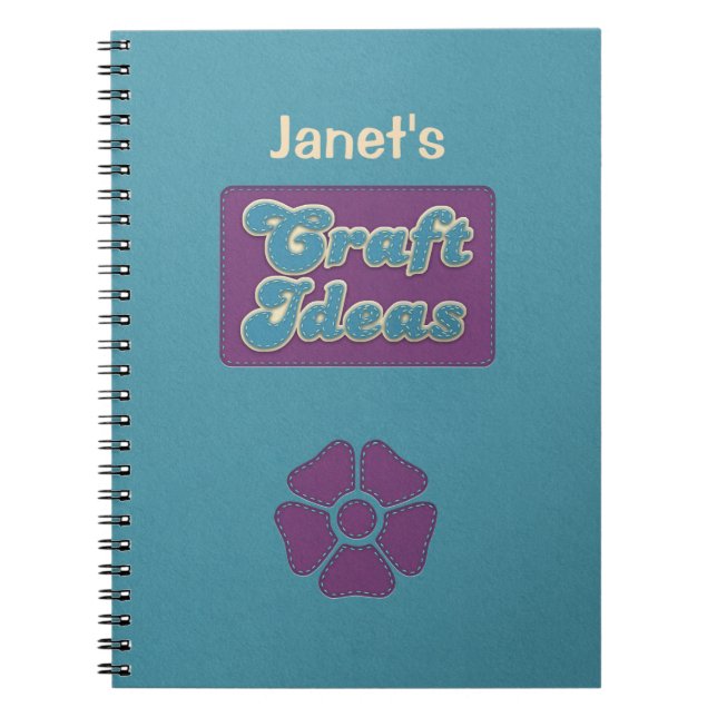 Personalised Craft Ideas Notebook (Front)