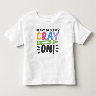 Personalised Crayon Pre-K Toddler Shirt