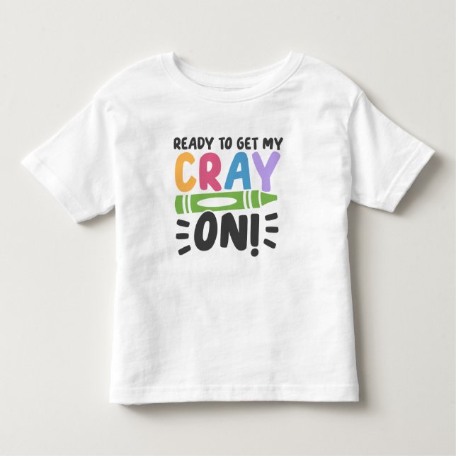 Personalised Crayon Pre-K Toddler Shirt (Front)