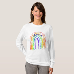 Personalised Crayon Rainbow T-Shirt
