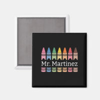 Personalised Crayon Teacher Name Cute Back School