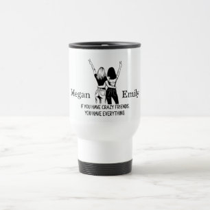 Personalised Crazy Friends Travel Mug