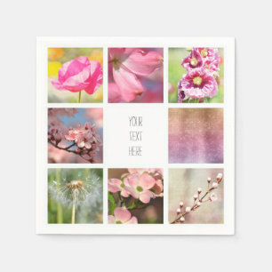 Personalised Create Your Own Photo Collage Napkin