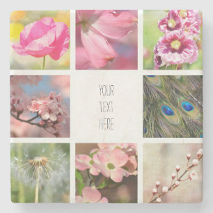 Personalised Create Your Own Photo Collage Stone Coaster