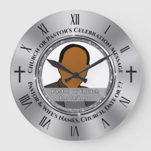 Personalised, Creative Pastor Appreciation Gifts, Large Clock