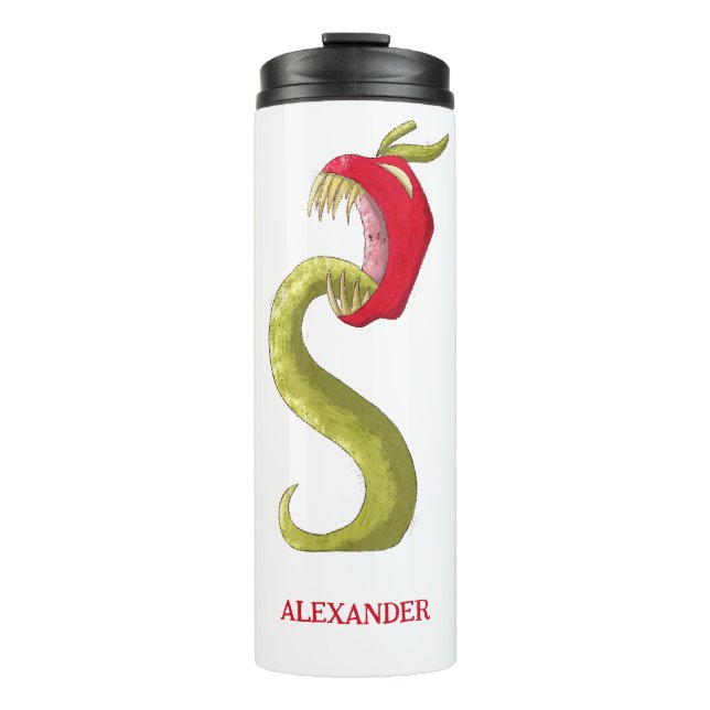 Personalised Creepy Apple Monster Kids Thermal Tumbler (Front)