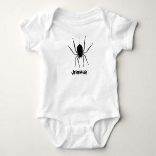 Personalised Creepy Spiders Halloween  Baby Bodysuit