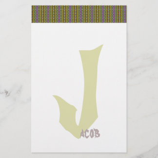 Personalised Creepy Stripes Stationery