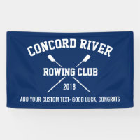 Personalised Crew Rowing Logo Oars Team Name Year