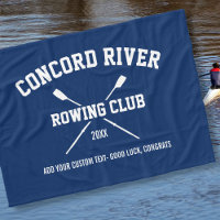 Personalised Crew Rowing Logo Oars Team Name Year