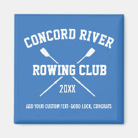 Personalised Crew Rowing Logo Oars Team Name Year