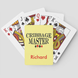 Personalised Cribbage Master Playing Cards