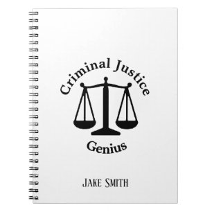 Personalised Criminal Justice Genius Notebook