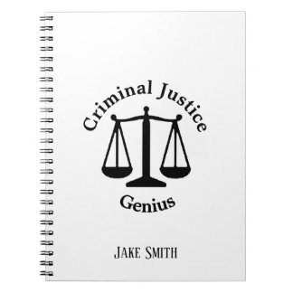 Personalised Criminal Justice Genius Notebook