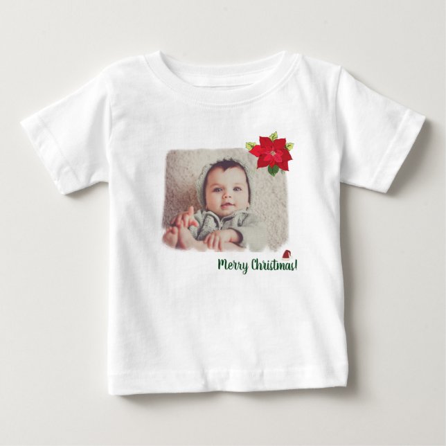 Personalised Cristmas Shirt Baby Gift (Front)