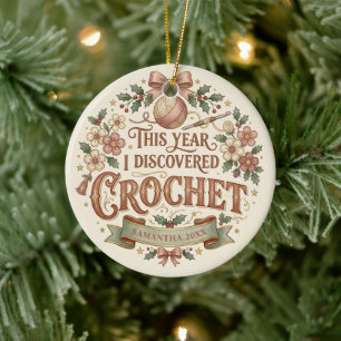 Personalised Crochet Christmas Ornament