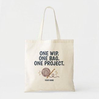Personalised Crochet Project Bag