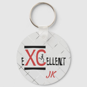 Personalised Cross Country XC eXCellent Runner Key Ring