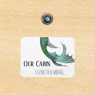 Personalised Cruise Door Mermaid Tail Magnet