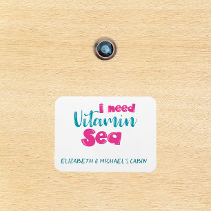 Personalised Cruise Door Need Vitamin Sea Marker Magnet