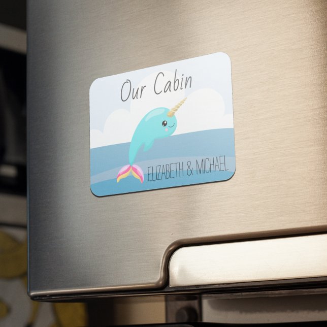 Personalised Cruise Door Sea Narwhale Unicorn Magnet (Creator Uploaded)