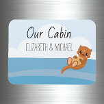Personalised Cruise Door Sea Otter Marker Magnet<br><div class="desc">This design was created though digital art. It may be personalised in the area provide or customising by choosing the click to customise further option and changing the name, initials or words. You may also change the text colour and style or delete the text for an image only design. Contact...</div>