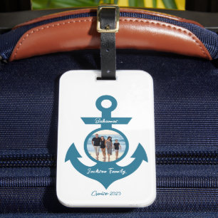Personalised Cruise Family Trip with Your Photo Luggage Tag