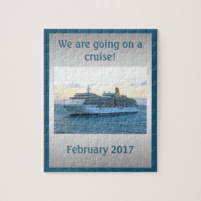 Personalised Cruise Surprise Jigsaw Puzzle (Vertical)