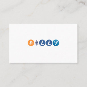 Personalised Cryptocurrency Logos Business Cards