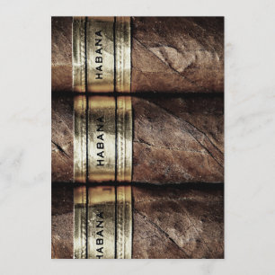 Personalised Cuban Cigars Habana Invitation