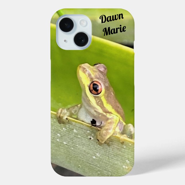 Personalised Cuban Tree Frog iPhone Case (Back)