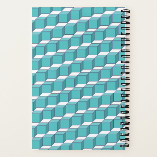 Personalised Cube Spiral Notebook (Back)