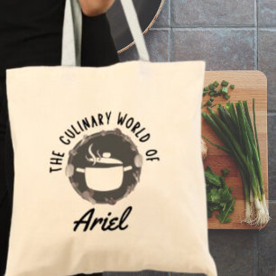 Personalised Culinary World Chef Cook Foodie Gift Tote Bag