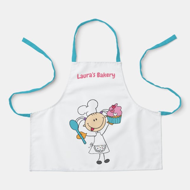 Personalised Cupcake Bakery Apron (Front)