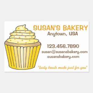 Personalised Cupcake Bakery Baked By Stickers