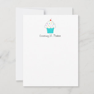 Personalised Cupcake Notecards