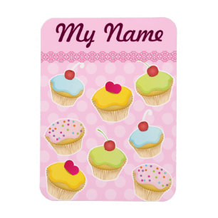 Personalised Cupcakes Magnet
