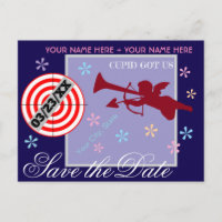 Personalised Cupid Got Us Save the Date