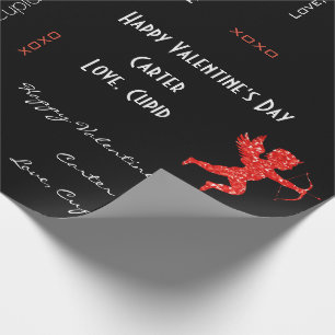 Personalised Cupid Valentine's Wrapping Paper