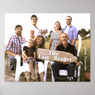 Personalised Custom 10" x 8" Print Cute Hello