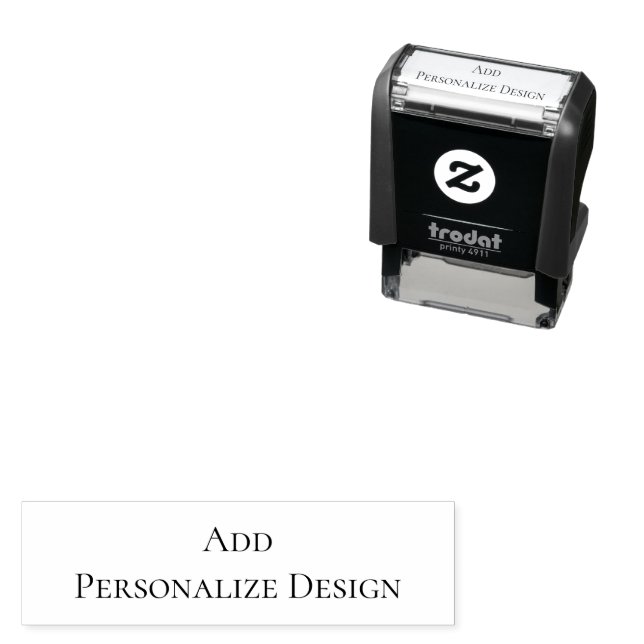 Personalised Custom 1.4" x 0.4" Self-inking Stamp (In Situ)